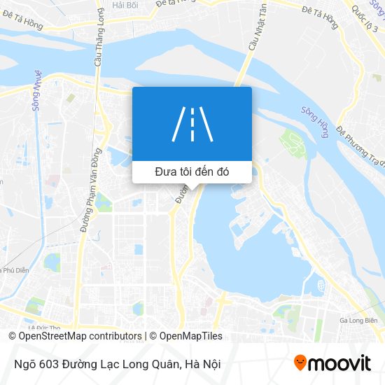 Bản đồ Ngõ 603 Đường Lạc Long Quân