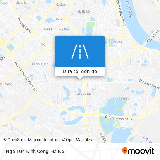 Bản đồ Ngõ 104 Định Công