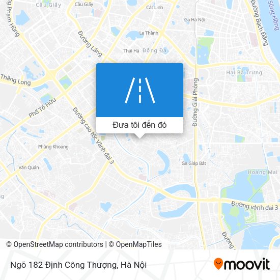 Bản đồ Ngõ 182 Định Công Thượng