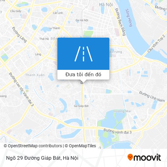 Bản đồ Ngõ 29 Đường Giáp Bát