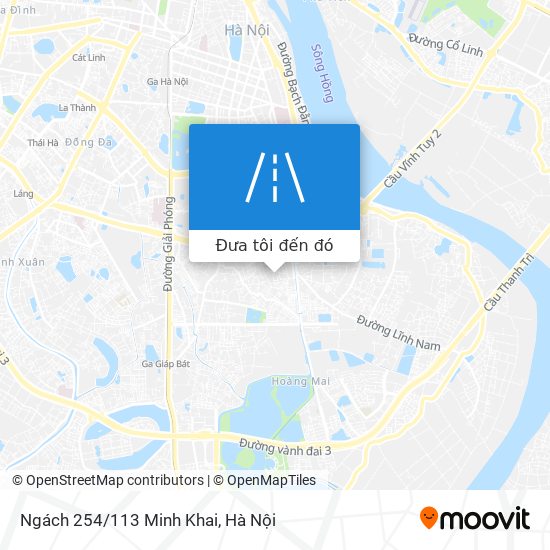 Bản đồ Ngách 254/113 Minh Khai