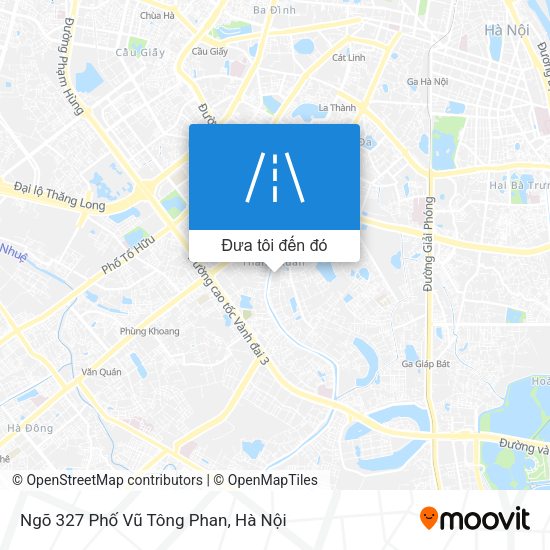 Bản đồ Ngõ 327 Phố Vũ Tông Phan