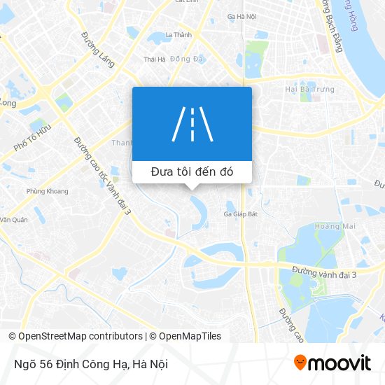 Bản đồ Ngõ 56 Định Công Hạ