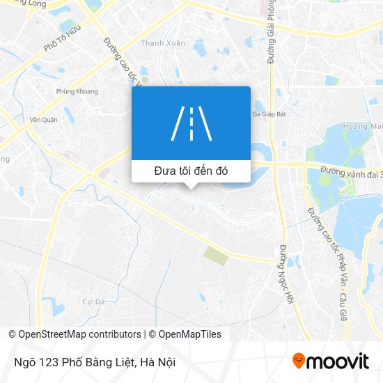 Bản đồ Ngõ 123 Phố Bằng Liệt