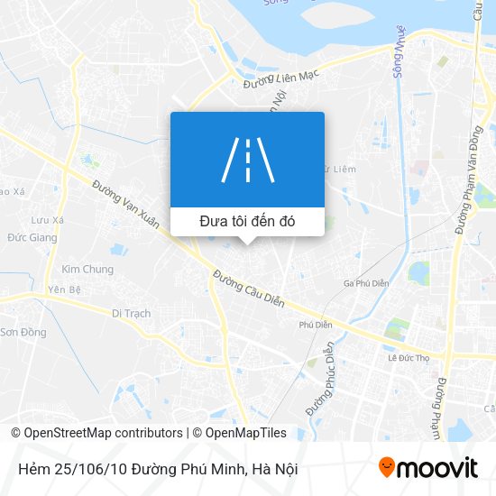 Bản đồ Hẻm 25/106/10 Đường Phú Minh