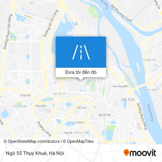 Bản đồ Ngõ 55 Thụy Khuê