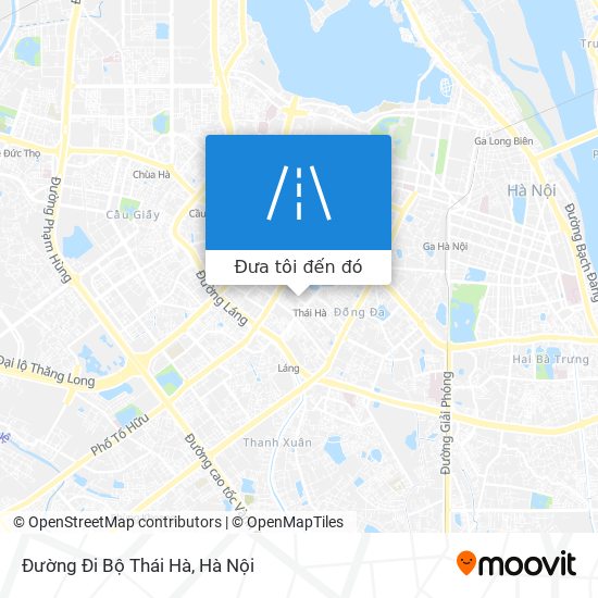 Bản đồ Đường Đi Bộ Thái Hà