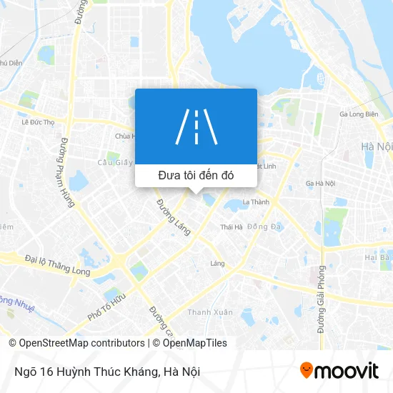 Bản đồ Ngõ 16 Huỳnh Thúc Kháng