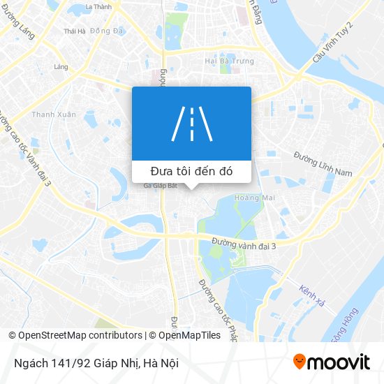 Bản đồ Ngách 141/92 Giáp Nhị