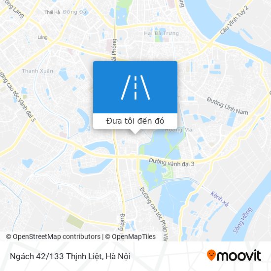 Bản đồ Ngách 42/133 Thįnh Liệt