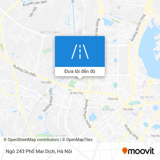 Bản đồ Ngõ 243 Phố Mai Dịch