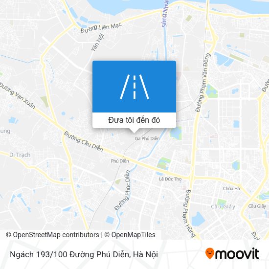 Bản đồ Ngách 193/100 Đường Phú Diễn