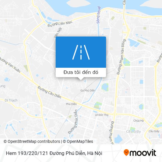 Bản đồ Hem 193/220/121 Đường Phú Diễn