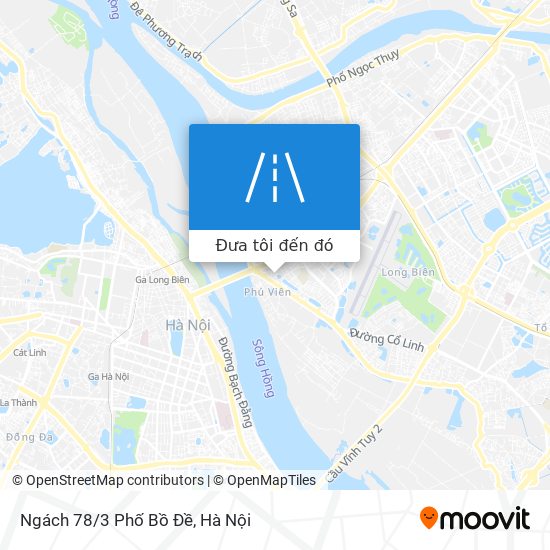 Bản đồ Ngách 78/3 Phố Bồ Đề