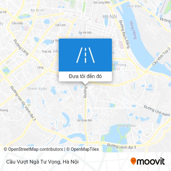 Bản đồ Cầu Vượt Ngã Tư Vọng