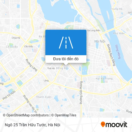 Bản đồ Ngõ 25 Trần Hữu Tước