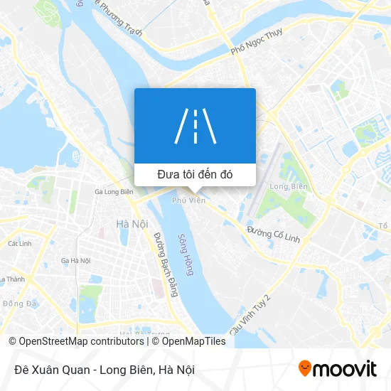 Bản đồ Đê Xuân Quan - Long Biên