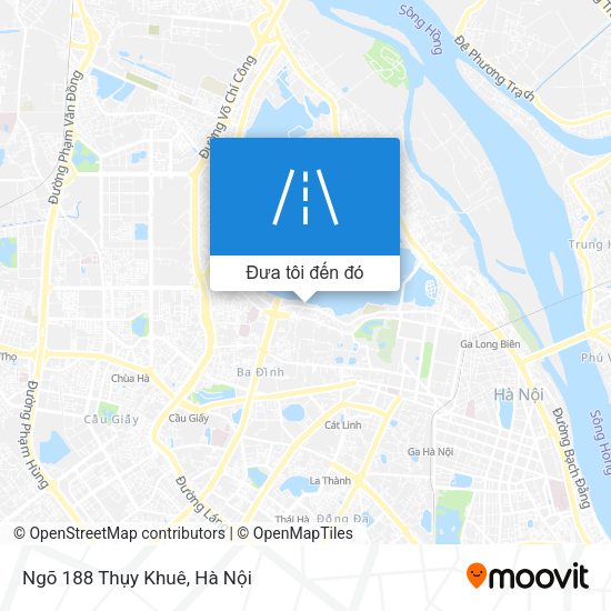 Bản đồ Ngõ 188 Thụy Khuê