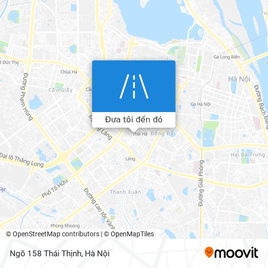 Bản đồ Ngõ 158 Thái Thịnh