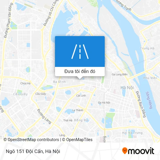 Bản đồ Ngõ 151 Đội Cấn