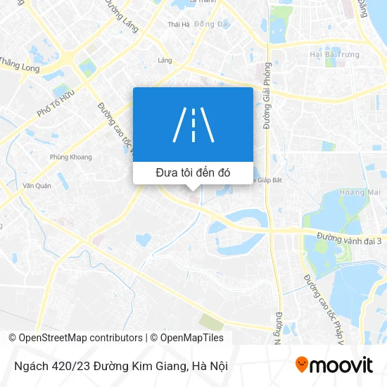 Bản đồ Ngách 420/23 Đường Kim Giang