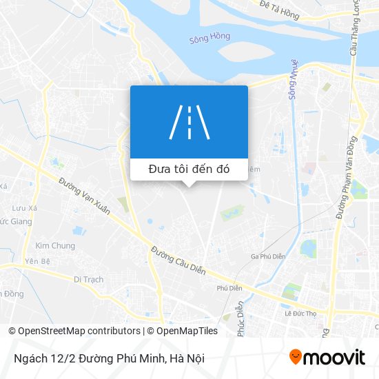 Bản đồ Ngách 12/2 Đường Phú Minh