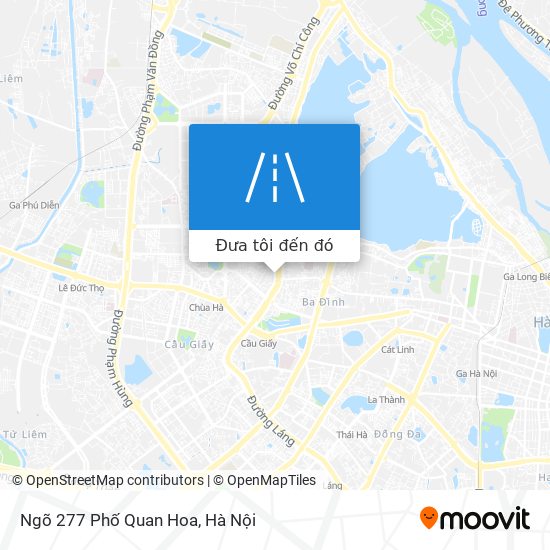 Bản đồ Ngõ 277 Phố Quan Hoa