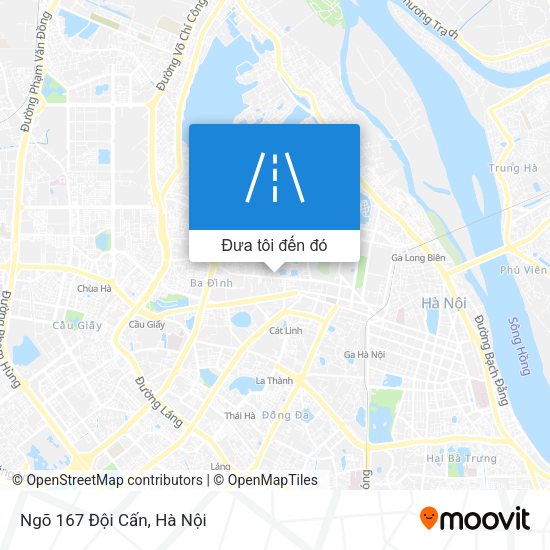 Bản đồ Ngõ 167 Đội Cấn
