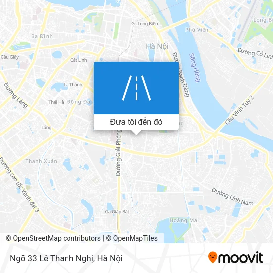 Bản đồ Ngõ 33 Lê Thanh Nghị
