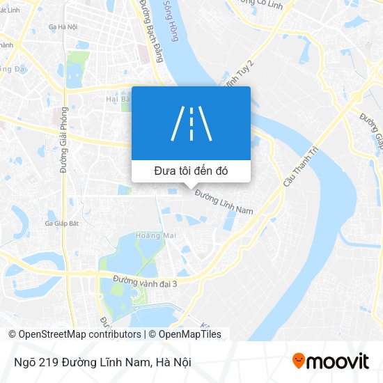 Bản đồ Ngõ 219 Đường Lĩnh Nam