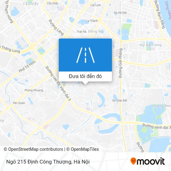 Bản đồ Ngõ 215 Định Công Thượng