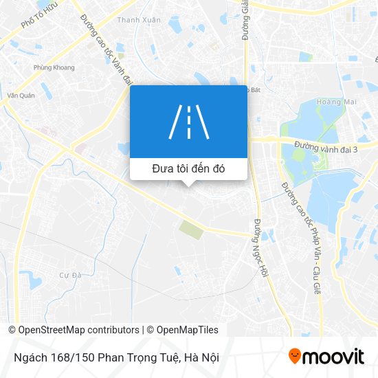 Bản đồ Ngách 168/150 Phan Trọng Tuệ