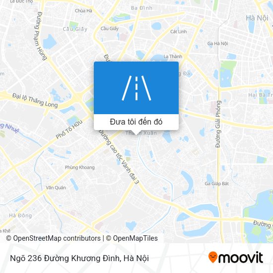 Bản đồ Ngõ 236 Đường Khương Đình