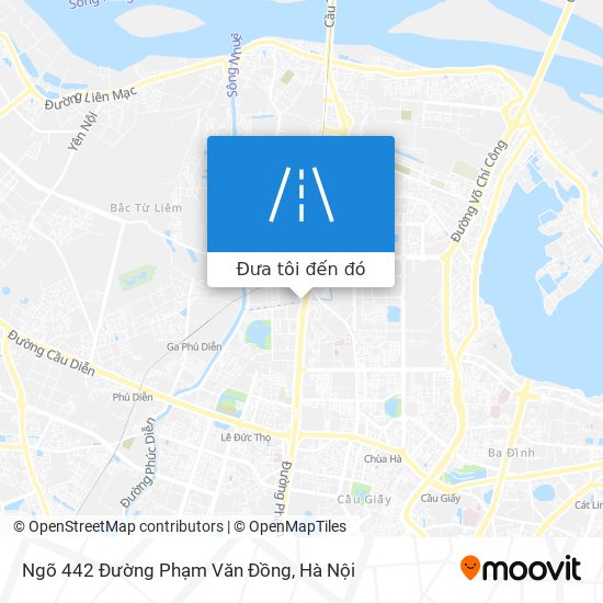 Bản đồ Ngõ 442 Đường Phạm Văn Đồng