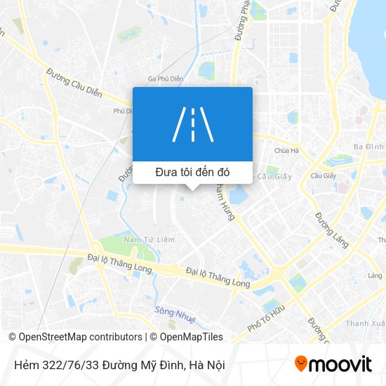 Bản đồ Hẻm 322/76/33 Đường Mỹ Đình