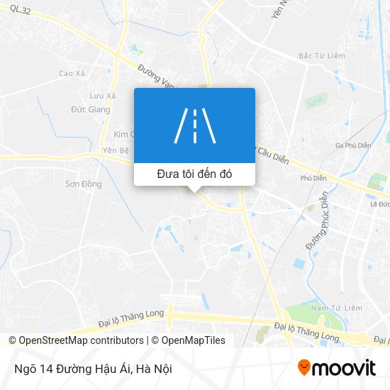 Bản đồ Ngõ 14 Đường Hậu Ái