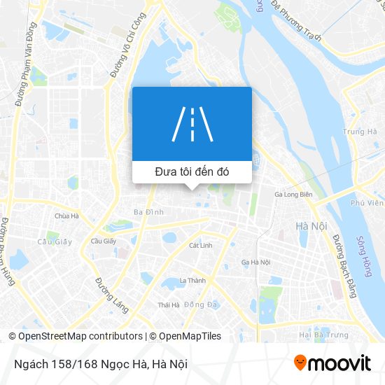 Bản đồ Ngách 158/168 Ngọc Hà