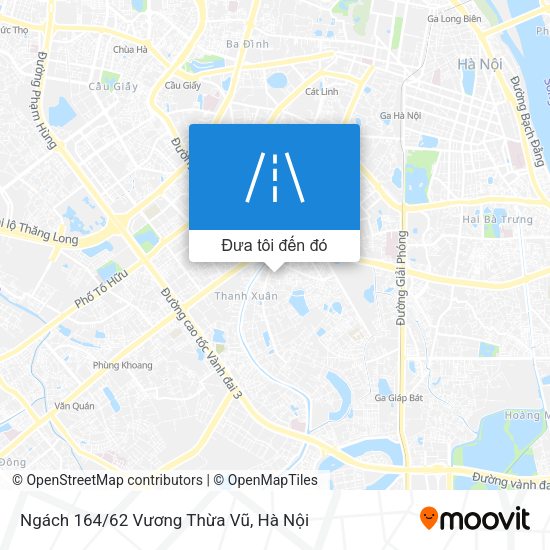 Bản đồ Ngách 164/62 Vương Thừa Vũ