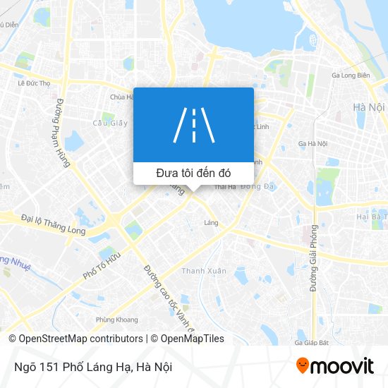Bản đồ Ngõ 151 Phố Láng Hạ