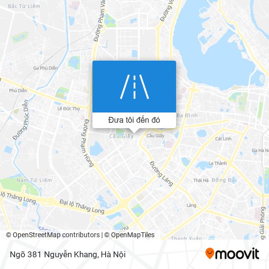 Bản đồ Ngõ 381 Nguyễn Khang