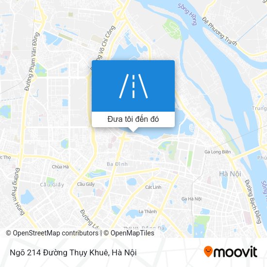 Bản đồ Ngõ 214 Đường Thụy Khuê