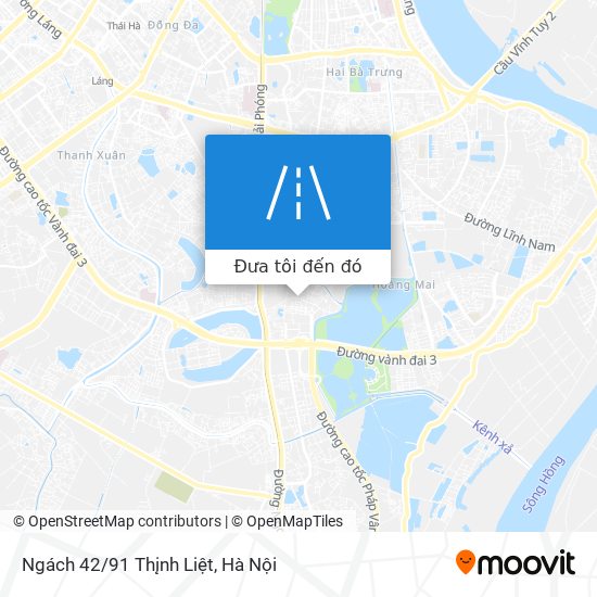 Bản đồ Ngách 42/91 Thįnh Liệt