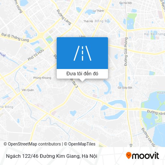 Bản đồ Ngách 122/46 Đường Kim Giang