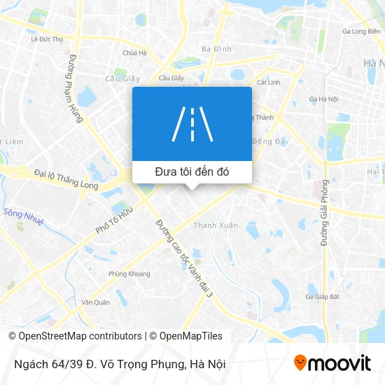 Bản đồ Ngách 64/39 Đ. Võ Trọng Phụng