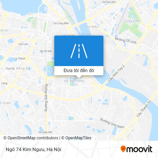 Bản đồ Ngõ 74 Kim Ngưu