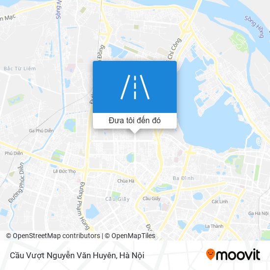 Bản đồ Cầu Vượt Nguyễn Văn Huyên