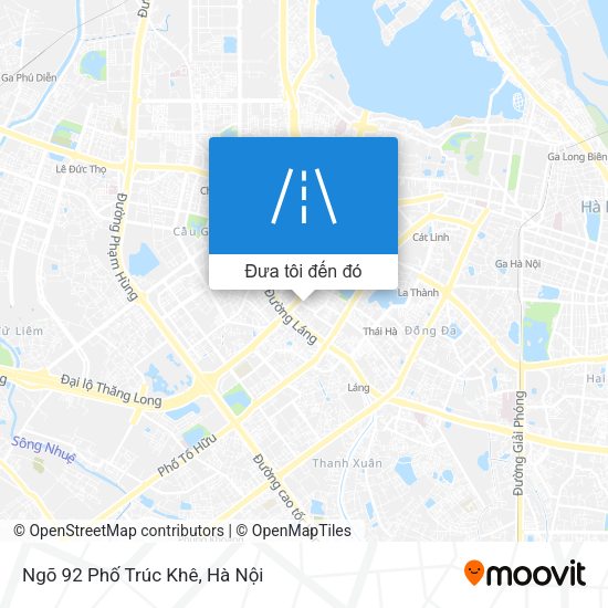 Bản đồ Ngõ 92 Phố Trúc Khê