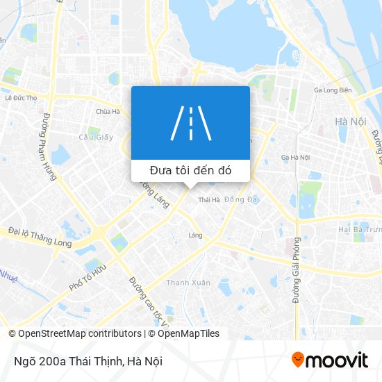 Bản đồ Ngõ 200a Thái Thịnh