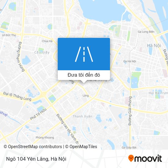 Bản đồ Ngõ 104 Yên Lãng