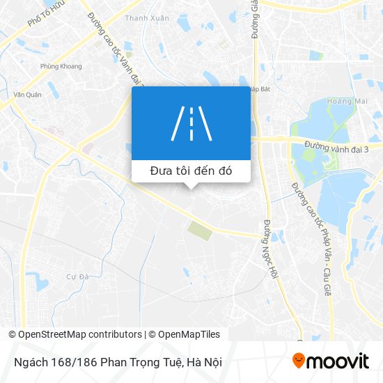 Bản đồ Ngách 168/186 Phan Trọng Tuệ
